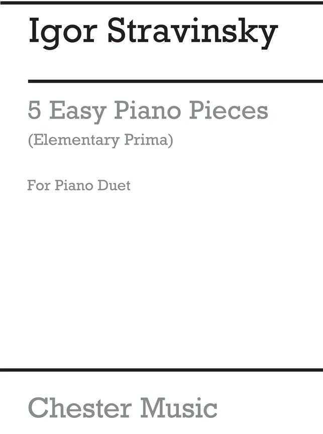 5 Easy Pieces for Piano Duet