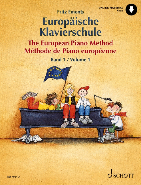 Europäische Klavierschule - Band 1 (Buch & online audio)