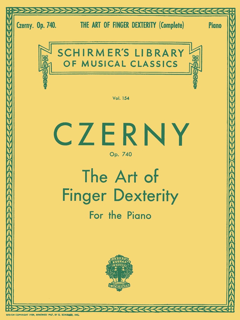 The Art of Finger Dexterity, Op.740