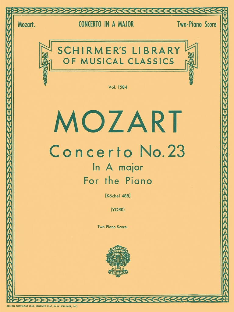 Piano Concerto No.23 in A Major, KV.488