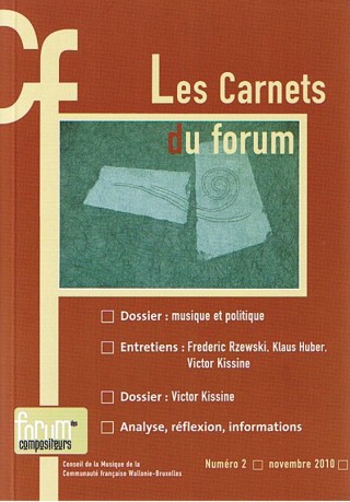 Les Carnets du Forum - 2 (Novembre 2010))