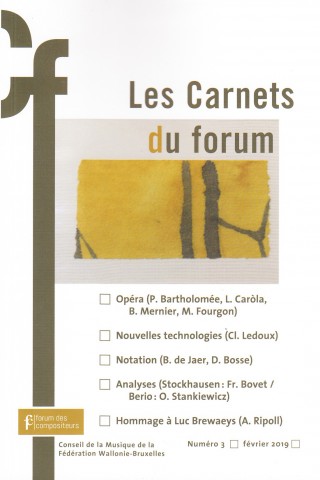 Les Carnets du Forum - 3 (Février 2019)