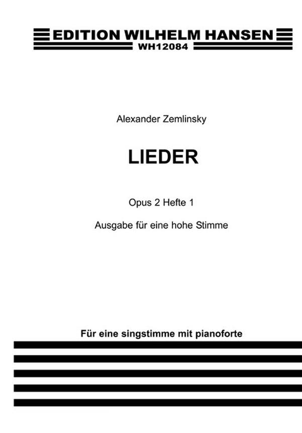 Lieder, Op.2 - Vol.1 (High voice)