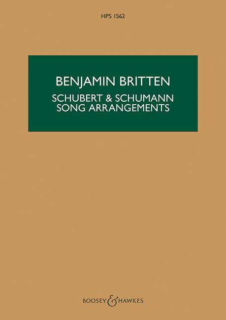 Schubert & Schumann Song Arrangements (Study score)