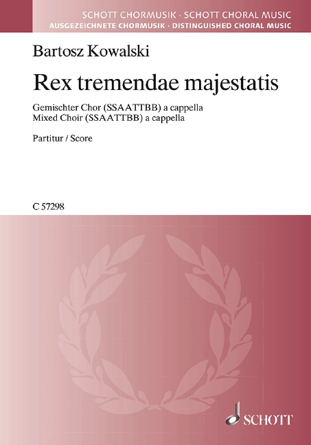 Rex Tremendae Majestatis (Choral score)