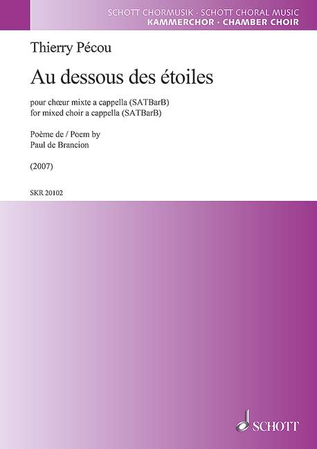 Au Dessous Des étoiles (Choral score)