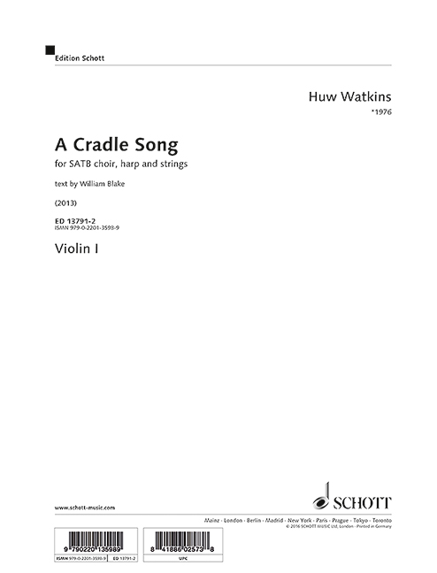 A Cradle Song (Violin 1 part)