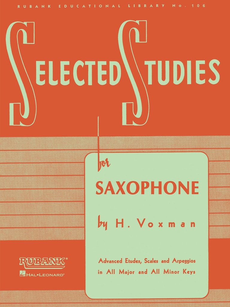 Selected Studies for Saxophone