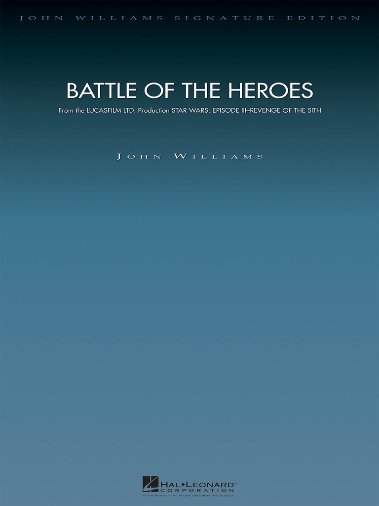 Battle of Heroes - Star Wars Episode III (Score & parts)