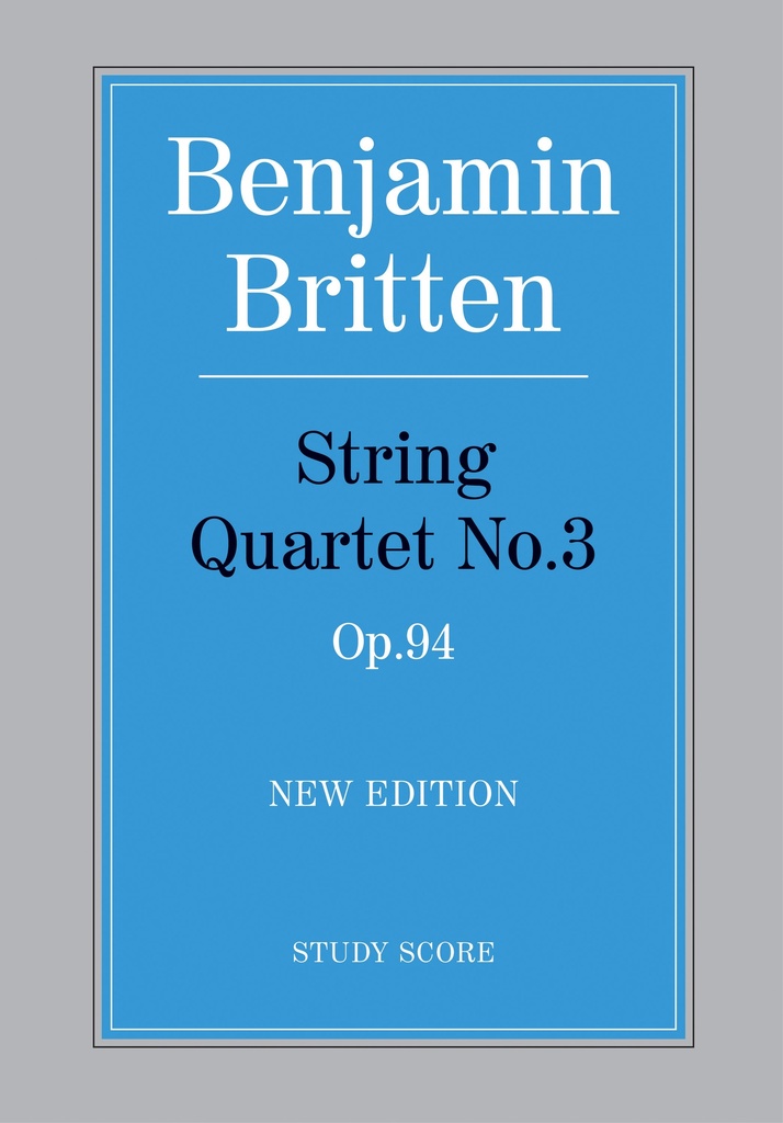 String Quartet No.3, Op.94 (Study score)