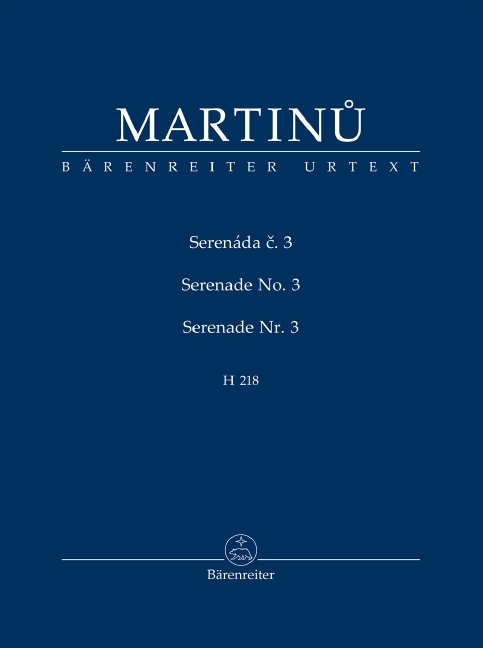 Serenade no.3, H.218 (Study score)