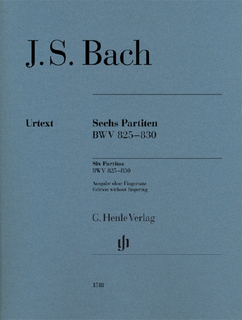 6 Partitas, BWV.825-830 (Without fingering)