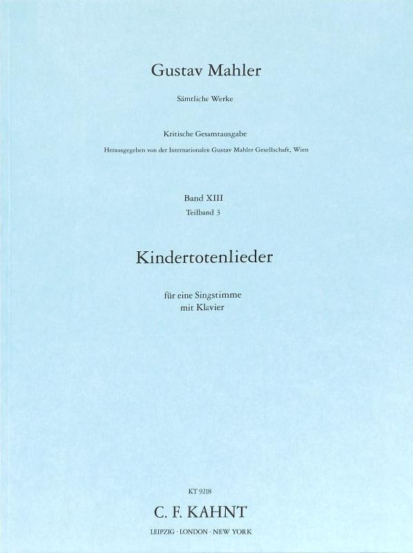 Kindertotenlieder (Medium voice)