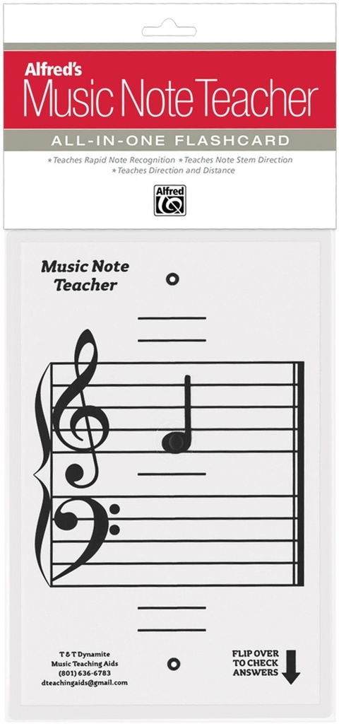 Alfred's Music Note Teacher: All-in-one Flashcard (White)