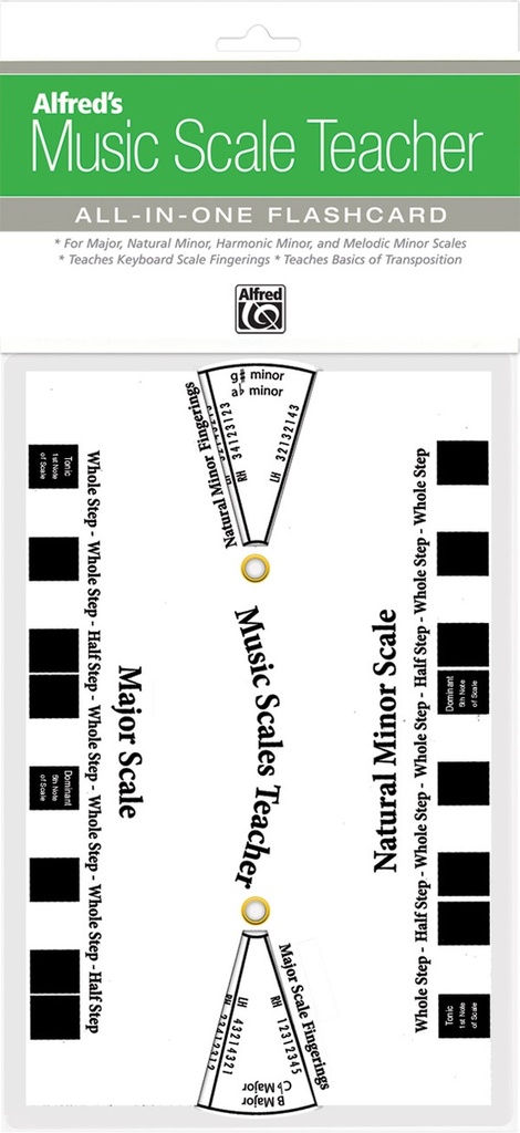 Alfred's Music Scale Teacher: All-in-one Flashcard (White)