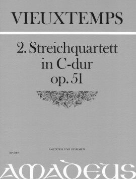 String Quartet No.2, Op.51 in C (Score & parts)