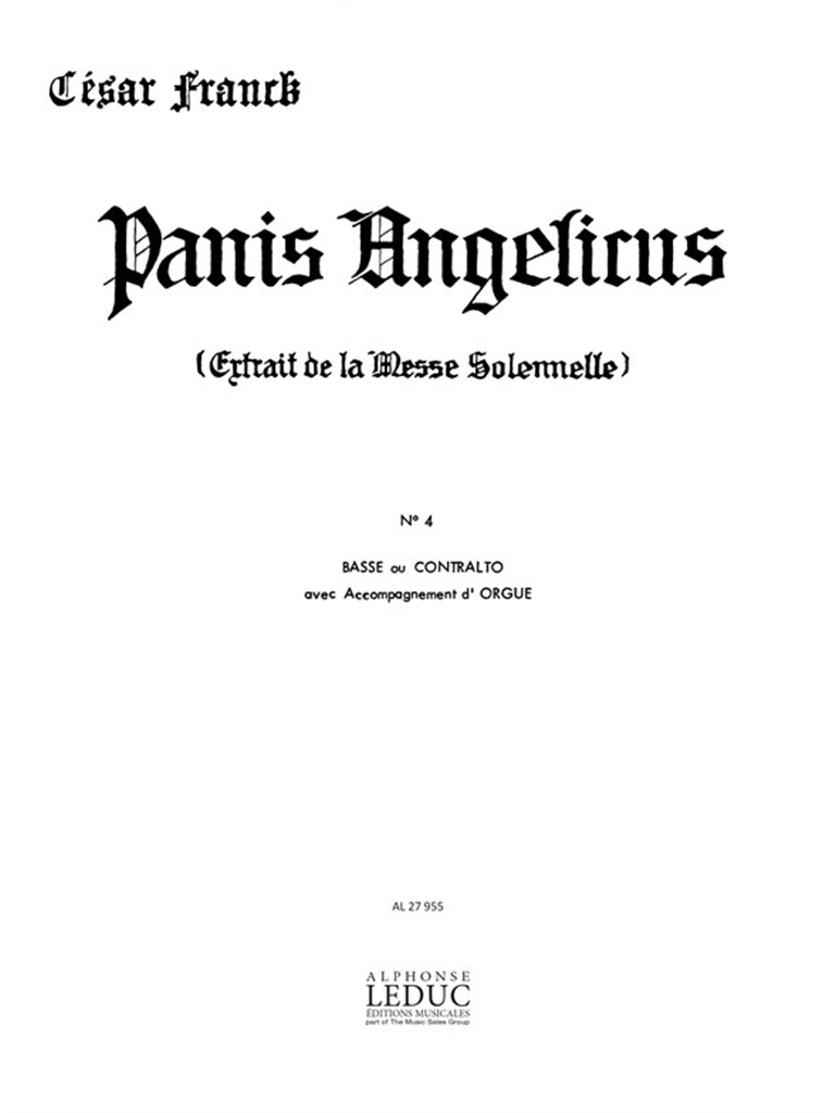 Panis Angelicus (Low voice)