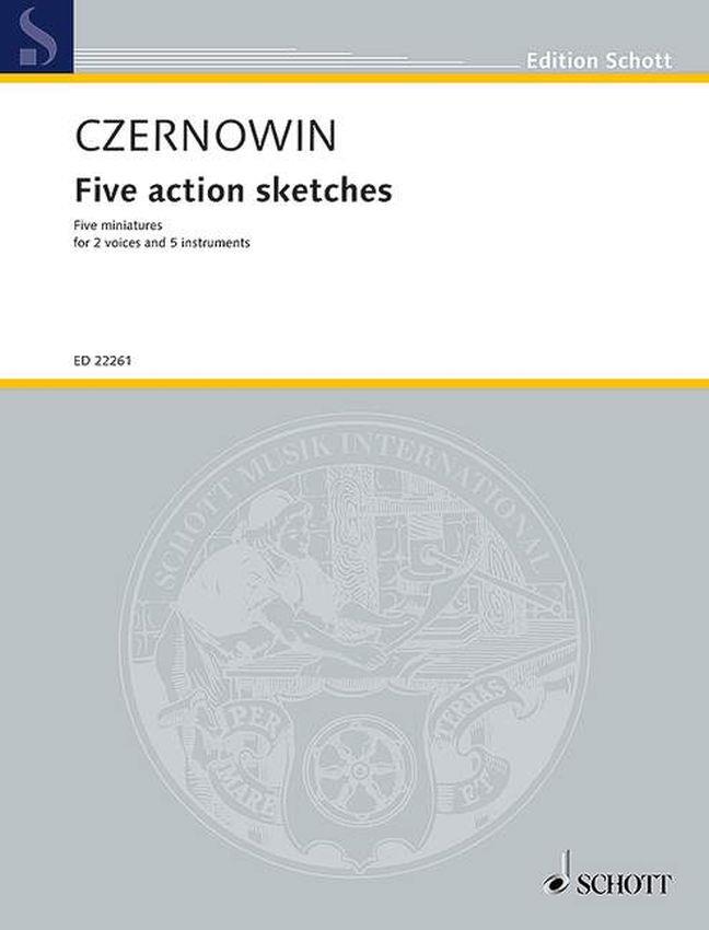 Five Action Sketches (Score & parts) (High voice)