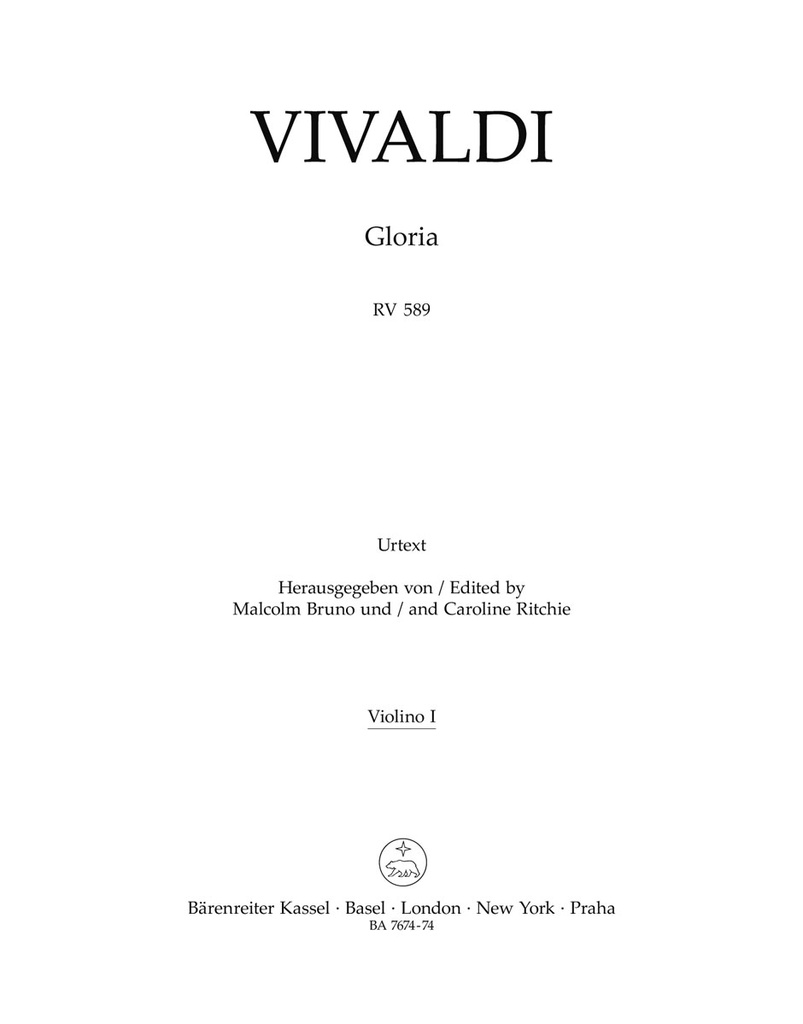 Gloria, RV.589 (Violin 1)