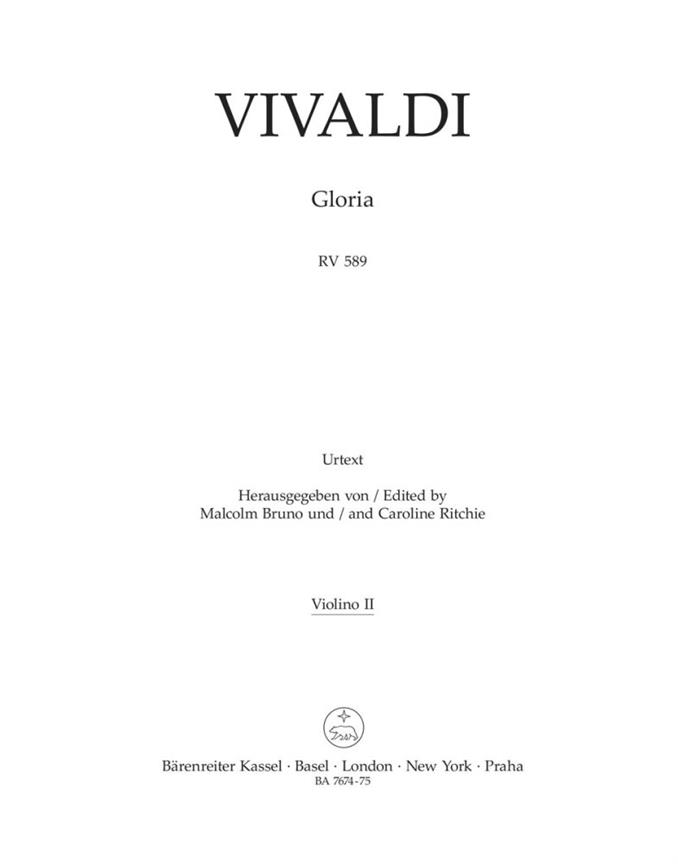 Gloria, RV.589 (Violin 2)