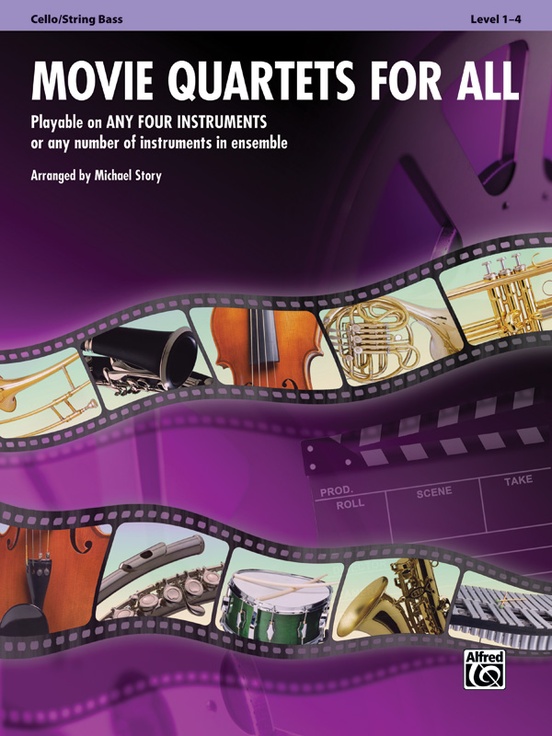 Movie Quartets for all (Flexible parts - Cello & Double Bass)