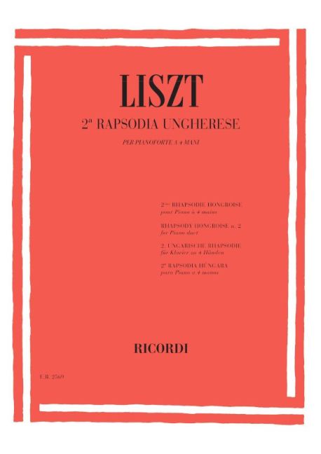 19 Rapsodie Ungheresi, No.2 in Do Diesis Min.