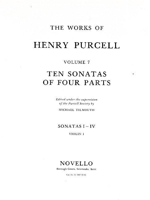 Purcell Society Vol.7 - 10 Sonatas Of Four Parts (Full Score)