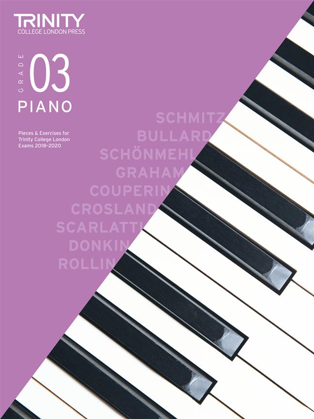 Trinity Piano Exam Pieces & Exercises 2018 - 2020 (Grade 3)