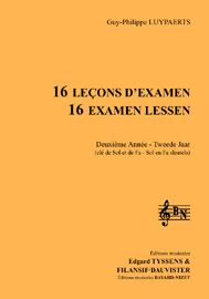 16 leçons d'examen (2ème année) (chant élève 2 clés)