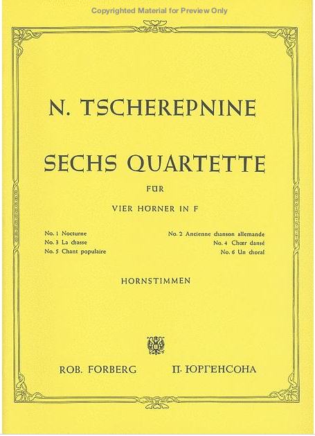 6 Quartette (Score & parts)