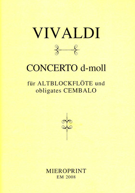 Concerto d-moll (Original a-moll from L'estro armonico)