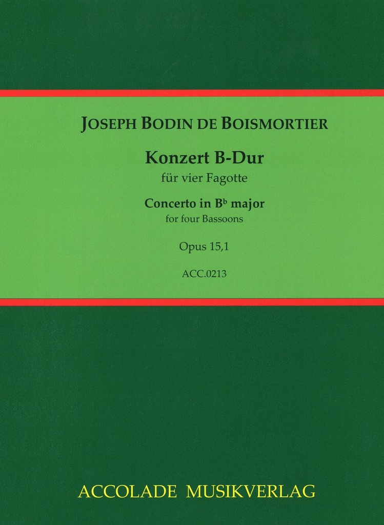 Concerto Bb major, Op.15/1 (Score & parts)