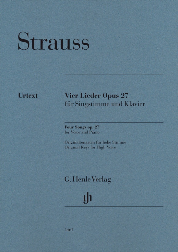 4 Lieder, Op.27 (High voice)