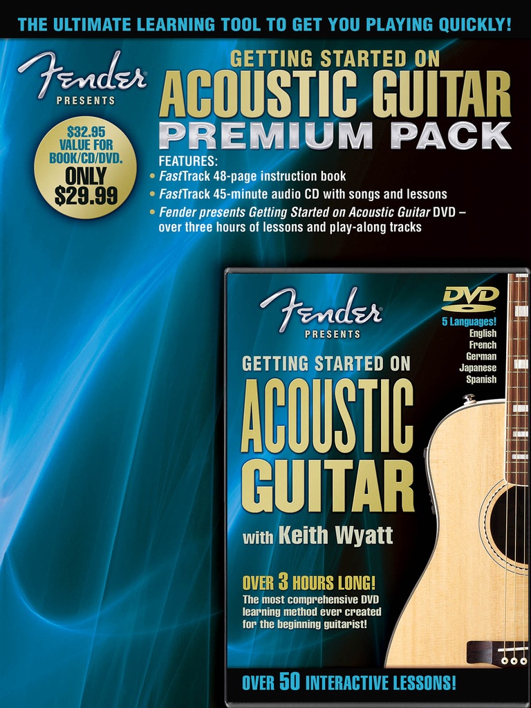 Fender Presents Getting Started on Acoustic Guitar (Premium pack)