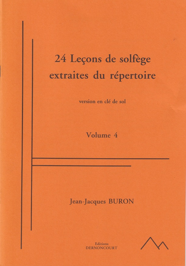 24 Leçons de Solfège Extraites du Répertoire en clés de Sol (Solfège - Vol. 4)