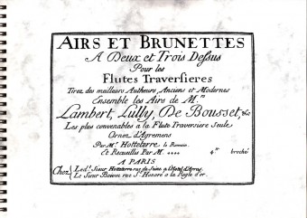 Autori Varii (18th Century): Airs et Brunettes à 2 et 3 dessous