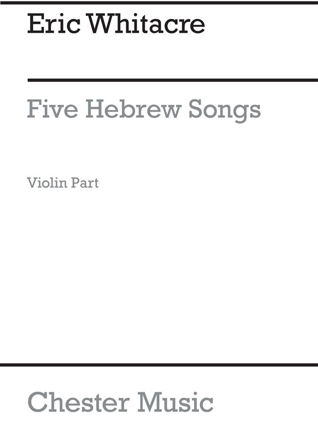 5 Hebrew Love Songs (Violin part only)