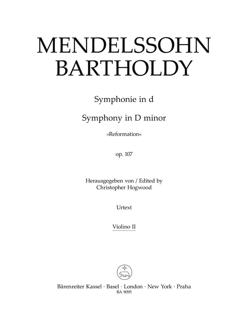 Reformation Symphony D Minor, Op.107 (Violin 2)