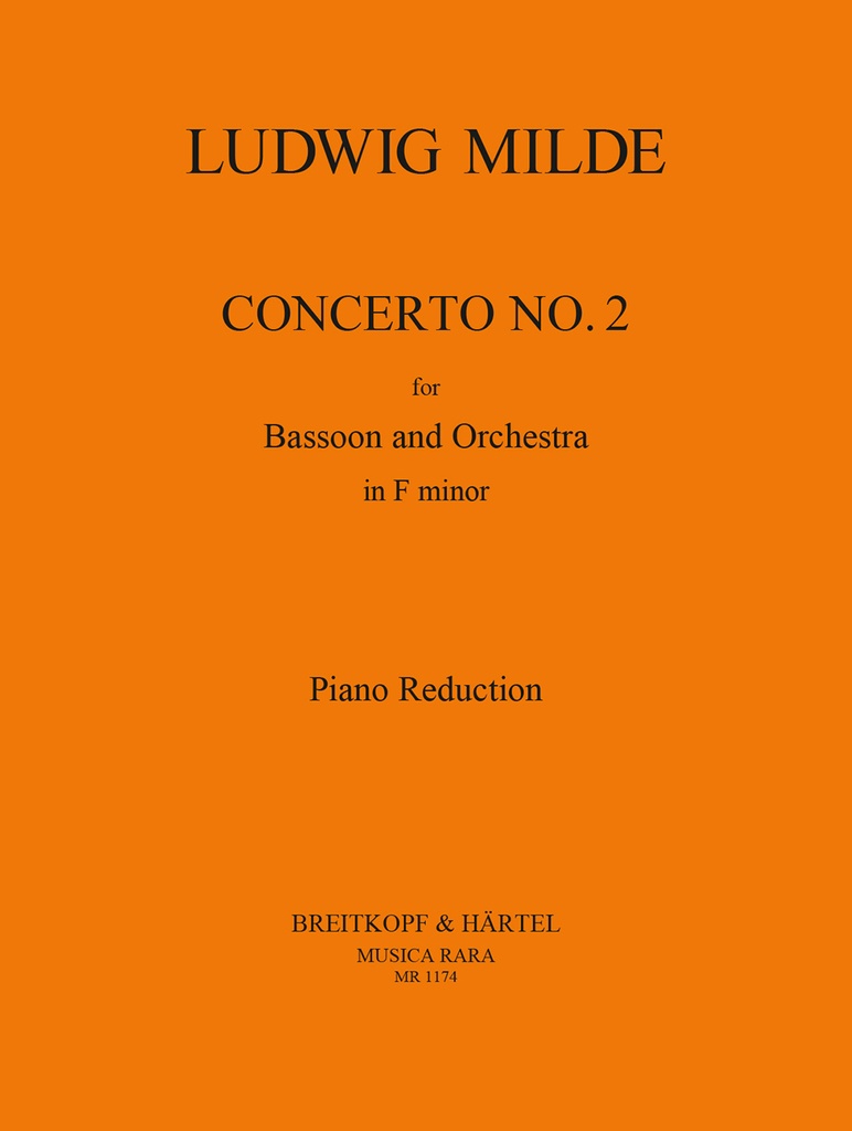 Bassoon Concerto No.2 in F minor (Piano reduction)