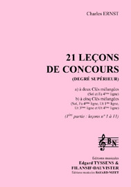 21 leçons de concours du degré supérieur (1er volume) (accompagnement)