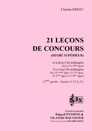 21 leçons de concours du degré supérieur (2ème volume) (accompagnement)