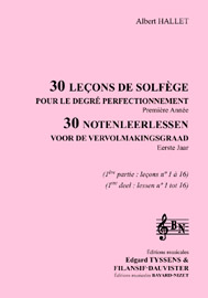 30 leçons de solfège perfectionnement (1er volume) (accompagnement)