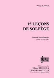 15 leçons de solfège à 2 clés mélangées (accompagnement)