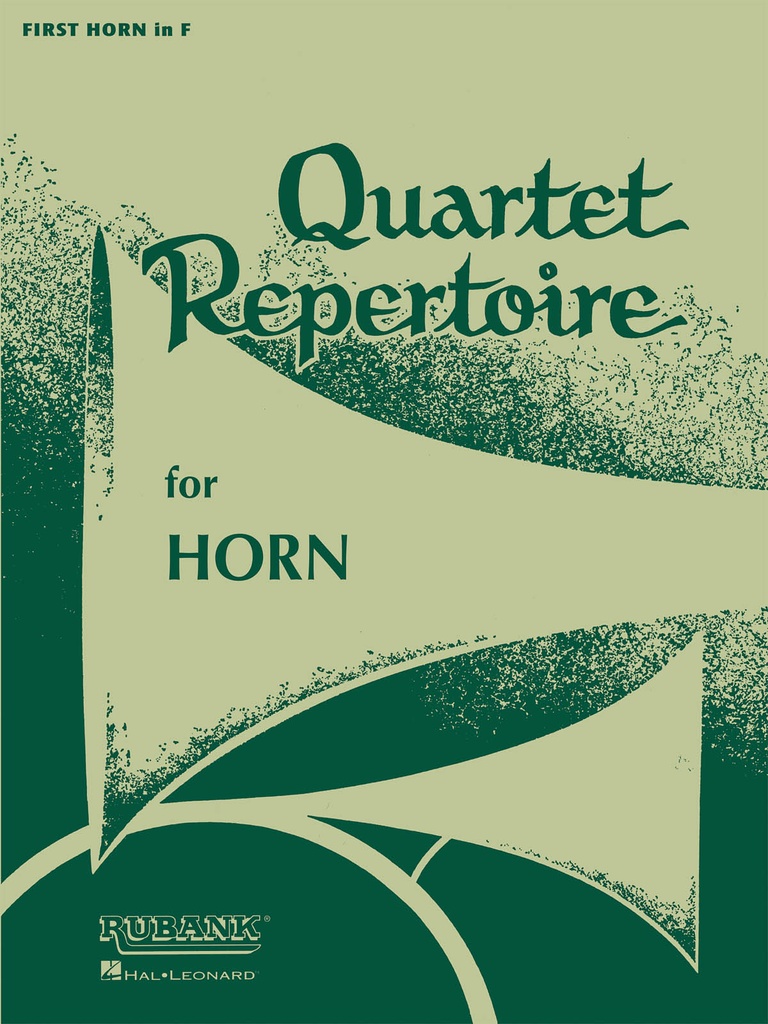 Quartet repertoire for horn (Horn 1)