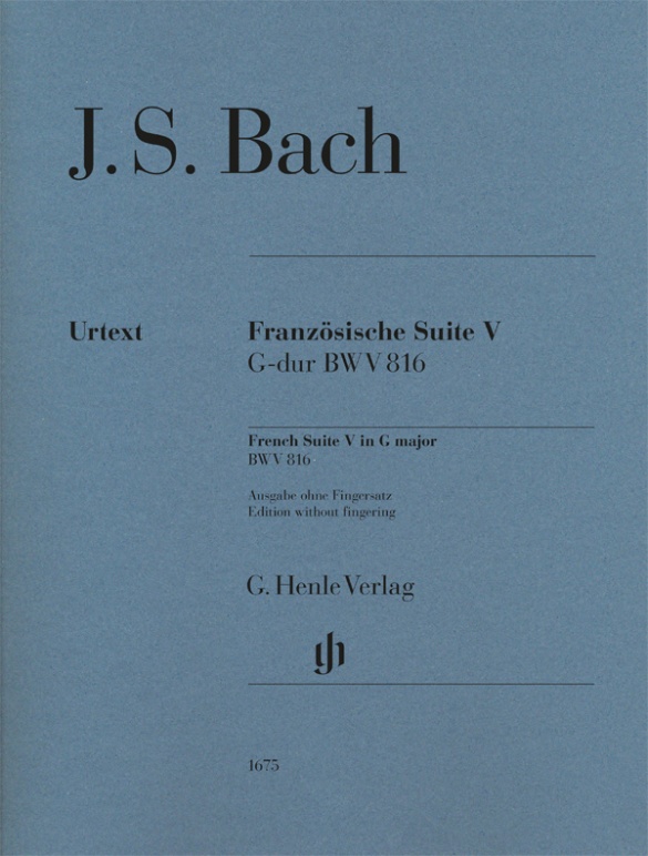French Suite V G Major, BWV.816 (Without fingering)