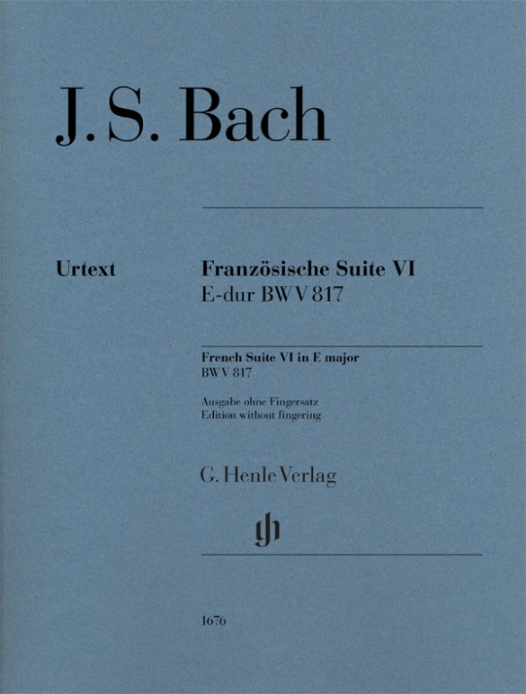 French Suite VI E Major, BWV.817 (Without fingering)