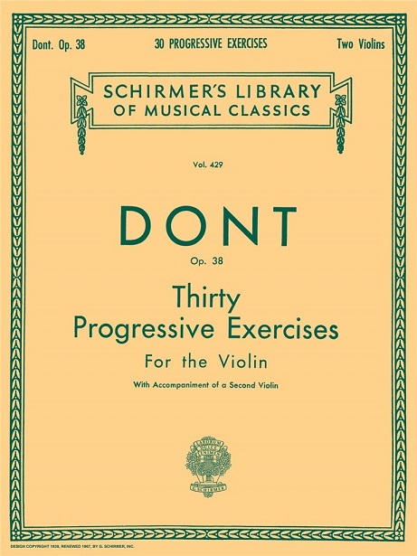 30 Progressive Exercises, Op.38 (With 2nd violin accompaniment part)