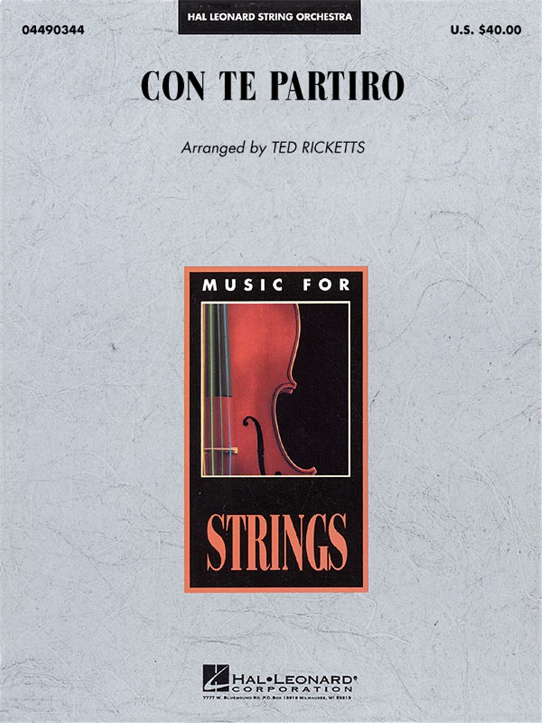 Con Te Partiro  (Time to Say Goodbye) (Score & parts)