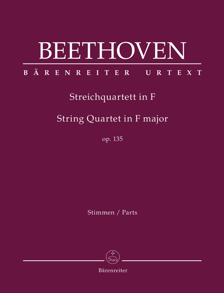 String Quartet in F Major, Op.135 (Set of parts)