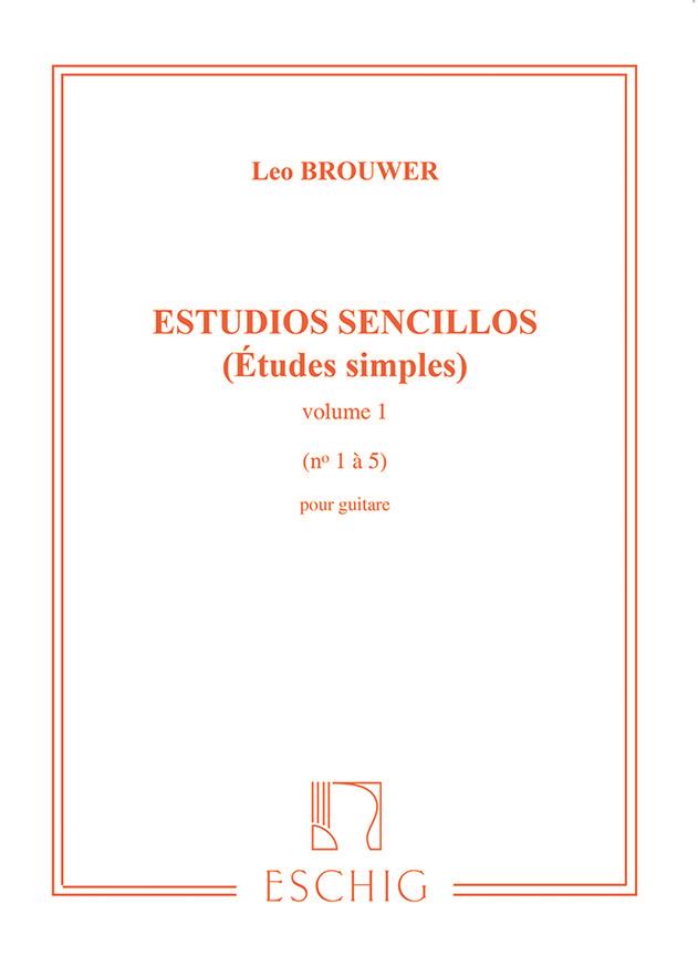 Estudios Sencillos - Etudes Simples - Vol.1 (1 a 5)